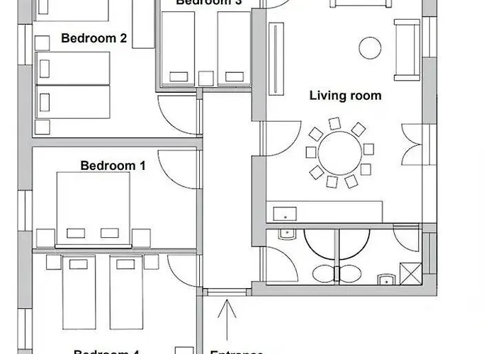 公寓 4-bedroom 1 Min From Bacvice 斯普利特